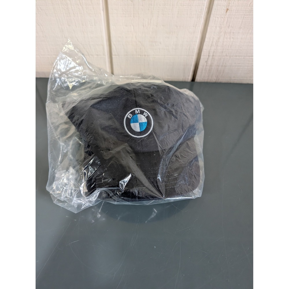 BMW Genuine Lifestyle Black Baseball Cap Hat Embroidered Logo 80165B4D853 NEW